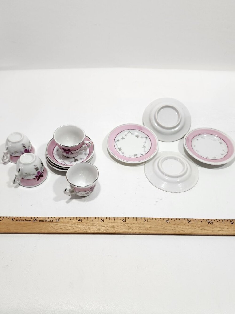 ANTIQUE 19th Century China Childs French Dejeuner Style Lunch Tea Set c1890 RARE - Picture 8 of 15